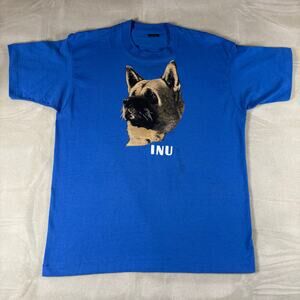 Vintage 80s Ginga Nagareboshi Gin John Dog T-Shirt Screen Stars Best Size XL